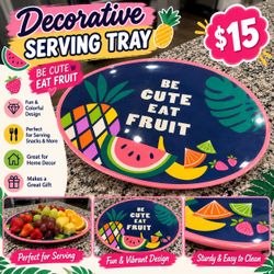 Decorative Fruit Serving Tray