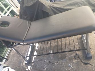 The Massage salon table or waxing in good condition