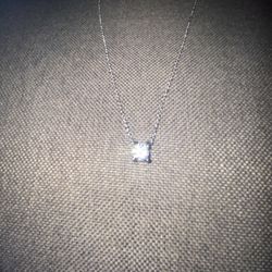 Moissanite Diamond Necklace 6.5mm
