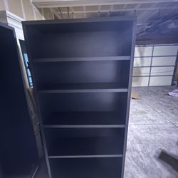 Dark Gray Book Shelves