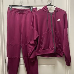 Adidas Tracksuit | Size: L | Color: Berry