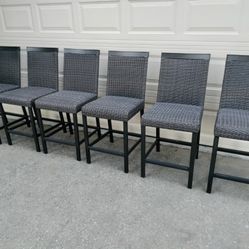 6 outdoor patio counter height bar stools