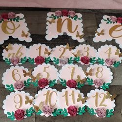 🎀Handmade 12 Month Banner 🎀