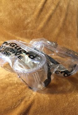 2 x Impact Clear General Purpose Goggles