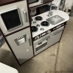 KidKraft Uptown Espresso Wooden Play Kids Kitchen