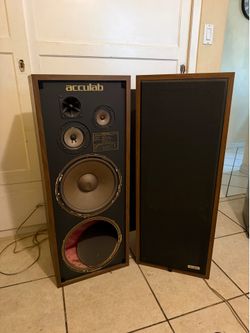 Acculab Model 480 Vintage Floor Standing Speakers – Great Sound