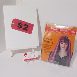 Halloween Wig Witch Morticia Adult 