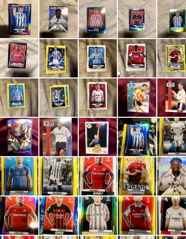 Soccer cards, Football cards, Baseball card