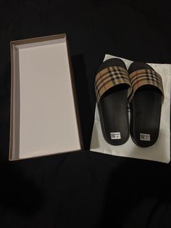 Vintage Check Slide Sandals