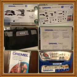 Dremel System 3 Pack of Tools with Added Accessories 150 Piece Accessory Kit and Engraving Tool Cutter Pack - Open Box Brand New