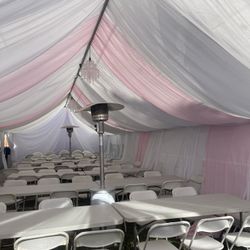 Draping Canopy Tables Chairs