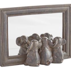 Elephants Mirror  Made Of stone And resin