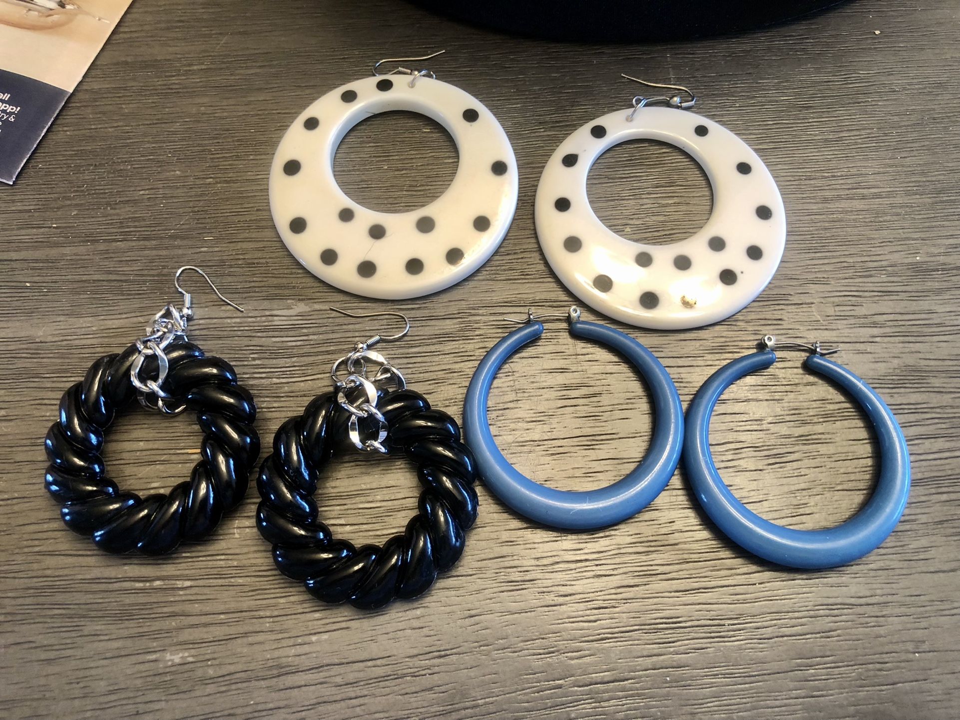 Vintage Style Hoop Earrings 