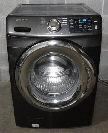 Samsung Front Load Washer W/ VRT Plus (4.5 cu. ft.) - Black Stainless Steel - WF45N5300AV