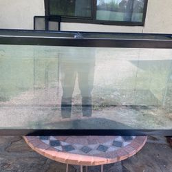 Aquarium 55 Gallon With Mesh Lid, Filter, And Decorations