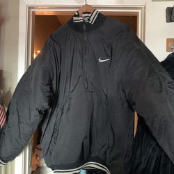 Vintage 90's Nike half-zip Pullover Puffer Jacket