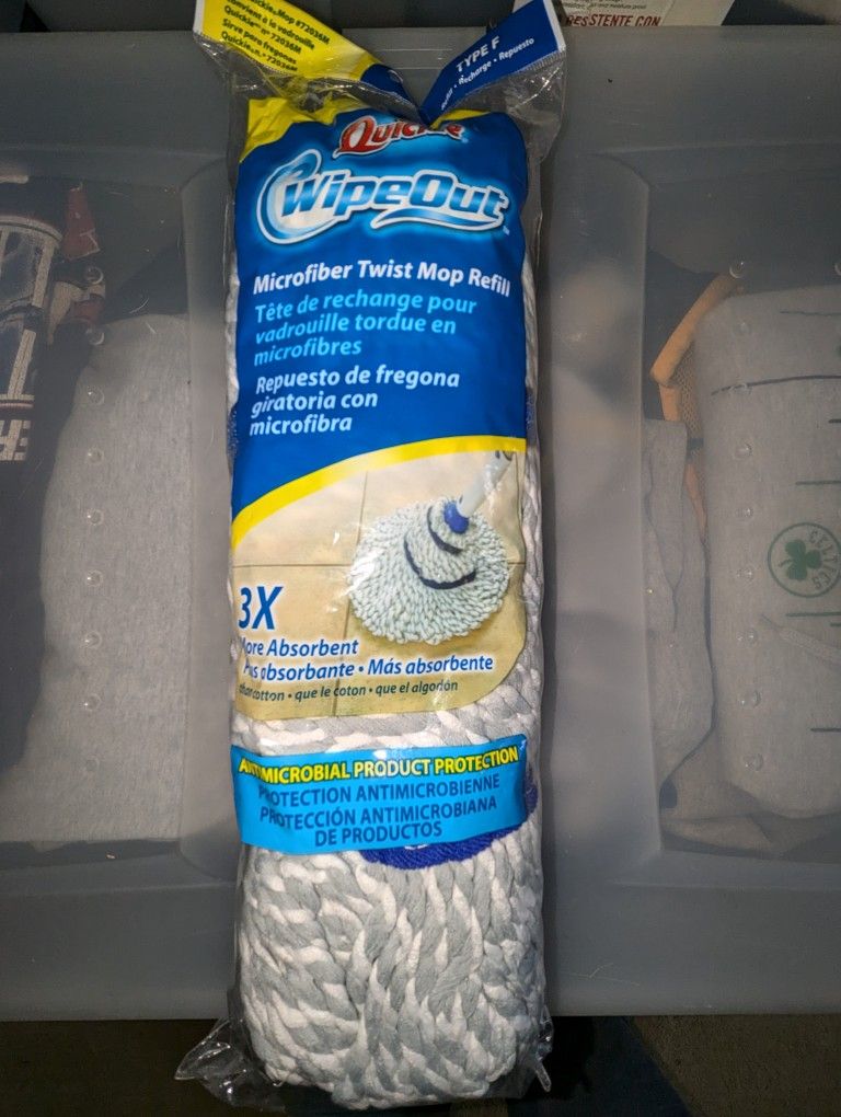 Quickie Wipeout Microfiber Twist Mop Refill