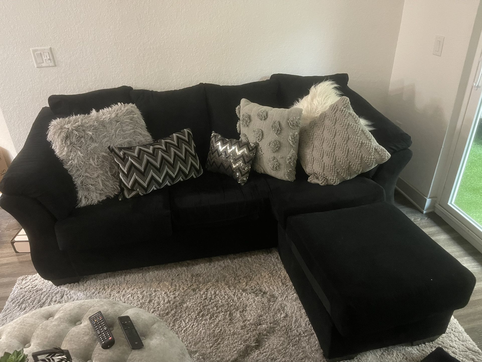 Sofa black sectional