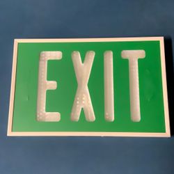 Exit Sign (SHIELD Self - Luminous Sign) $40 OBO 