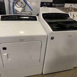 WHIRLPOOL CABRIO XL WASHER & DRYER SET WORKS LIKE NEW RELIABLE WARRANTY ATTACHMENTS DELIVERY