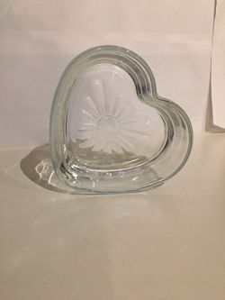 Heart shape candy dish.