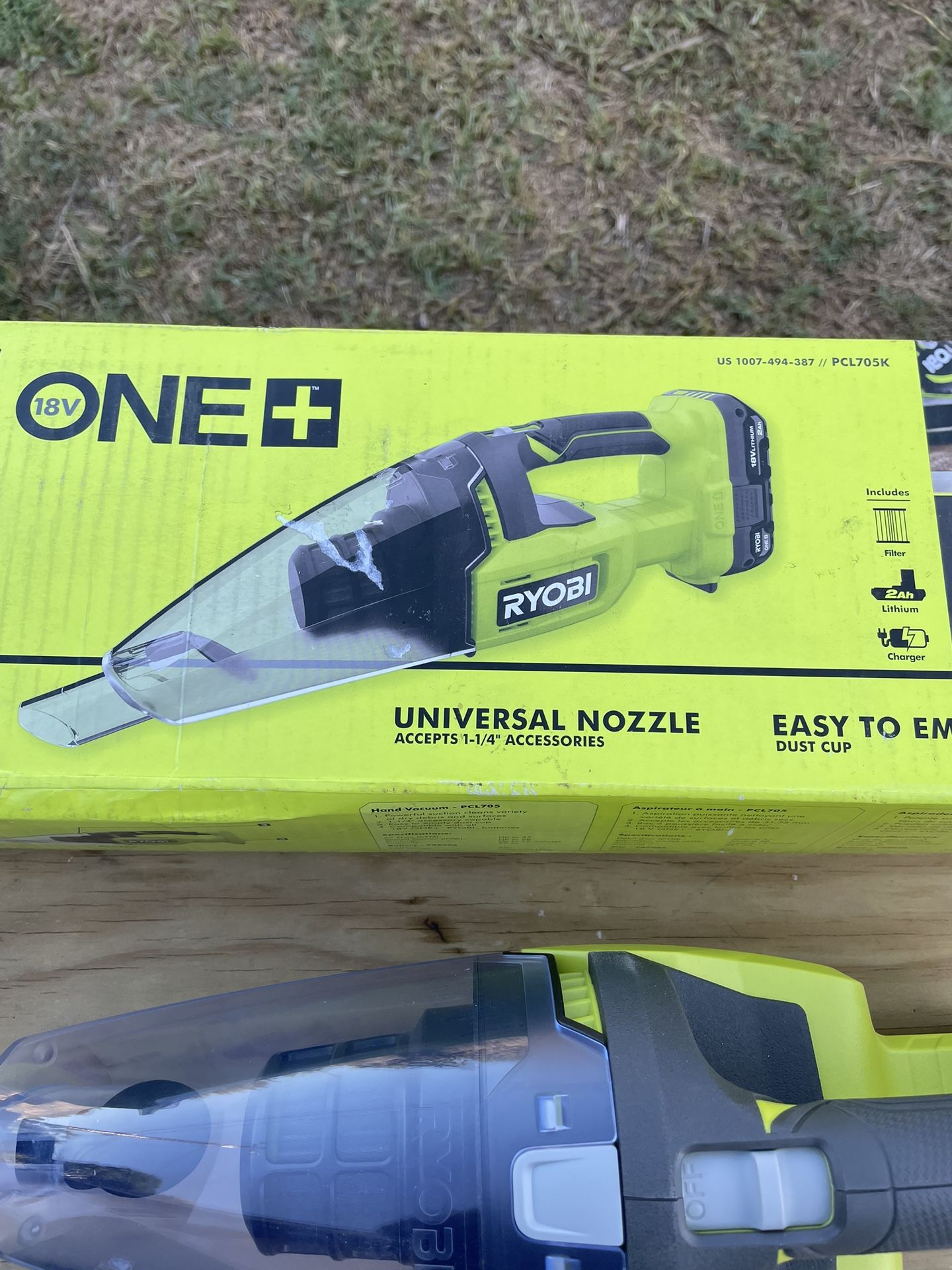Ryobi Cordless 18v Hand Vacuum With Battery And Charger