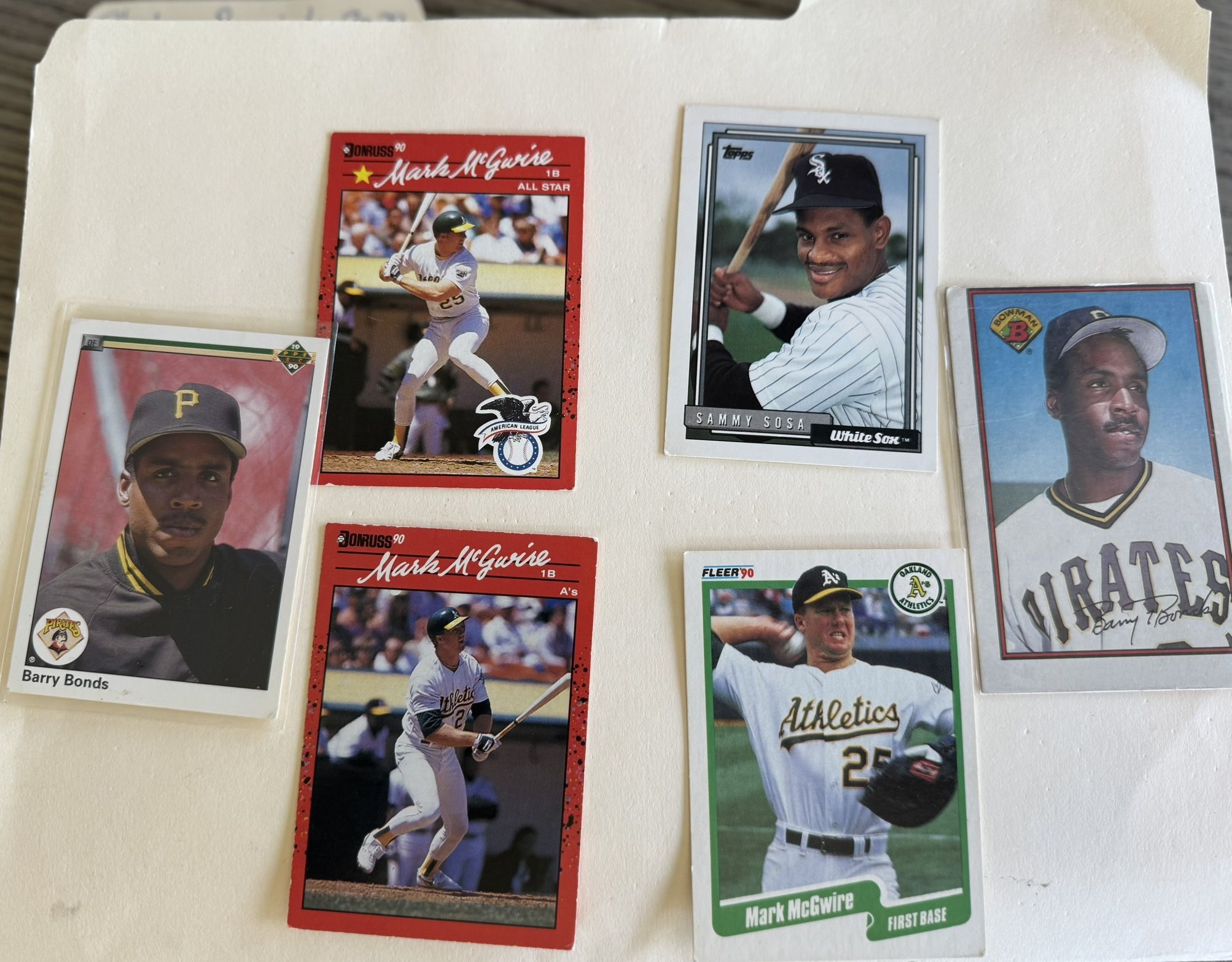 Sammy, McGuire, Barry Baseball Cards