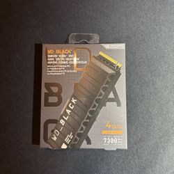 WD_BLACK SN850X NVMe SSD w/Heatsink 4TB