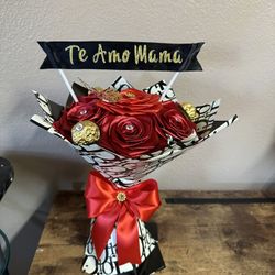 Ramos De Flores Eternas Con Chocolates El Regalo Perfecto Para Mamá 