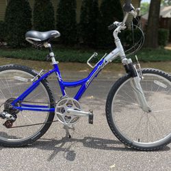 Beautiful Aluminum Hardtail DiamondBack Road Bike, 16” Frame, 26” Wheels, 21 Speed, Blue White