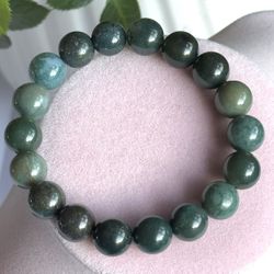 10mm Moss Agate Bracelet 