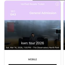 Kwn Tickets