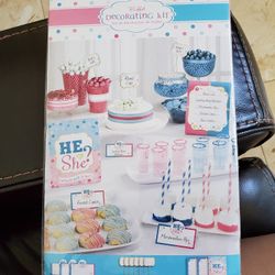 Gender Reveal Buffet Decorating Kit