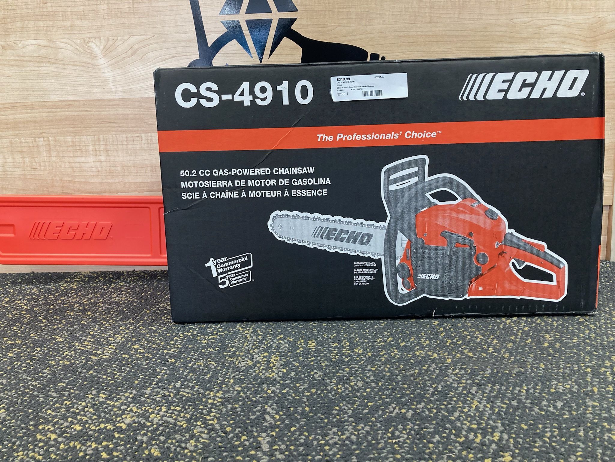 ECHO CS-4910 20” 50.2 cc 2-Stroke Gas Rear Handle Chainsaw