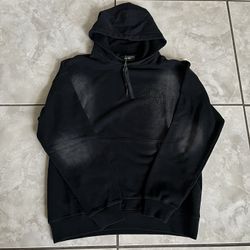 Amiri Black Rhinestone Hoodie Medium