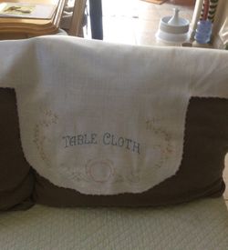 Antique small table cloth
