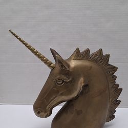 Brass unicorn bust 30lb