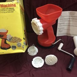 Vintage Pasta Machine and Coffee Warmer, Original Packages, Never Used