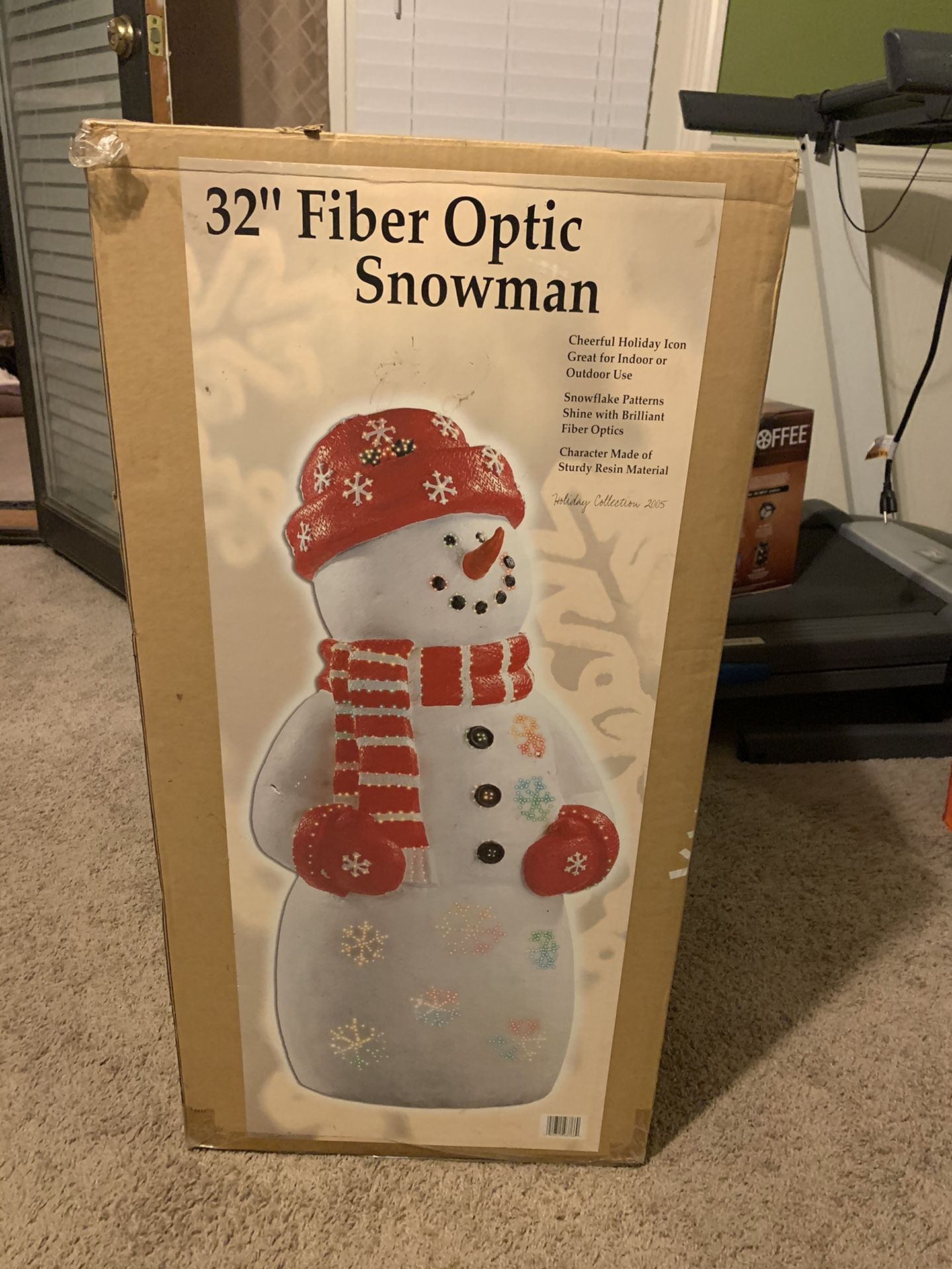 Fiber optic snowman