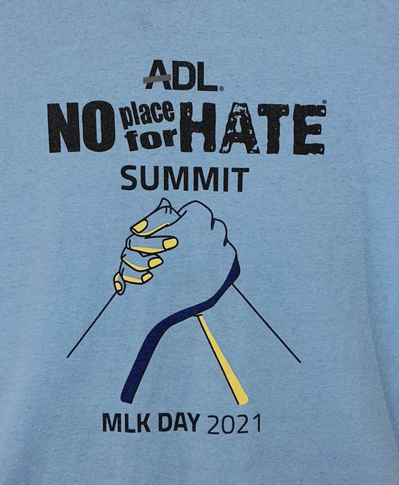 Fruit of the Loom: 100% Cotton “ADL No Place For Hate Summit” T-Shirt, Size: XL