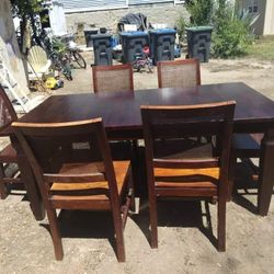 Wooden Table And Chairs 