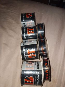 Cincinnati Bengals ribbon stools