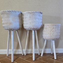3 Woven Baskets