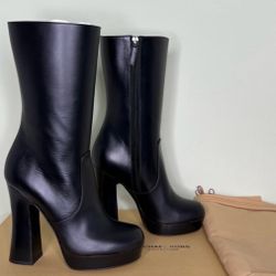 Michael KORS Emmy Runway Platform Boot Genuine Leather- Michael Kors Collection