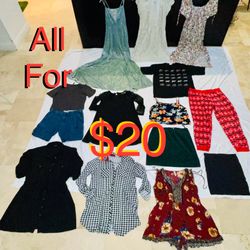 $20 For All Bundle Of Women Clothes Size Xl in great condition 7 Dresses,and all in pics