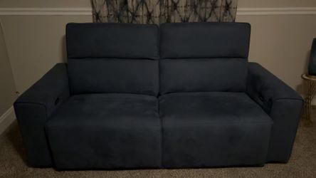 Navy Blue Recliner Couch