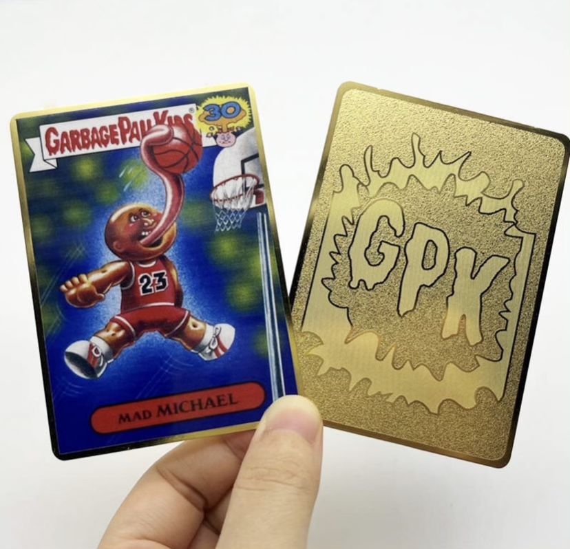 Micheal Jordan Garbage Pail Kids Metal Gold Card