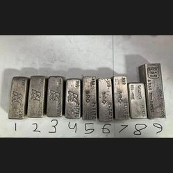 Pure silver bars