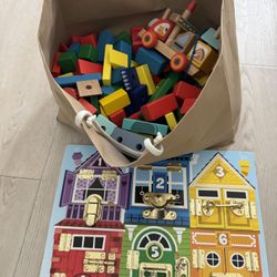 Melissa Doug Latch Board And Blocks