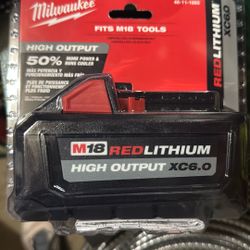 M18 18-Volt Lithium-Ion High Output Battery Pack 6.0Ah